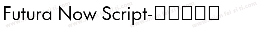 Futura Now Script字体转换